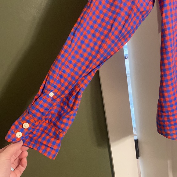 Gently used JCrew Factory gingham print button down size XL - Picture 6 of 6